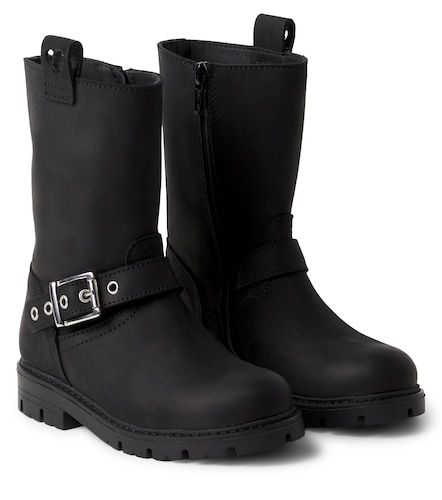 Monnalisa Botas biker de piel - Monnalisa - Modalova