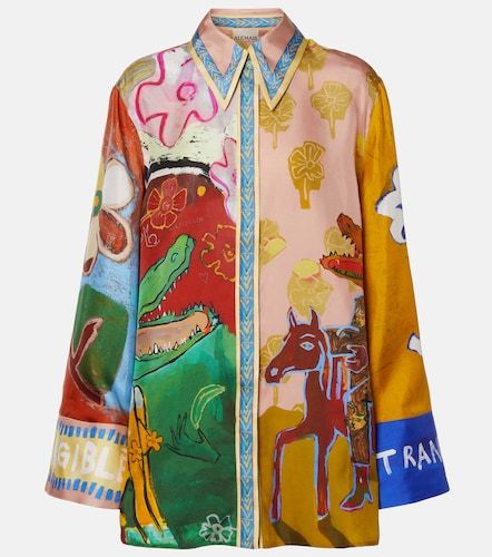 Alémais x MLAK camisa de sarga de seda estampada - Alemais - Modalova
