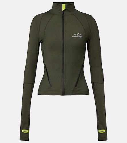 Balenciaga Top con zip e logo - Balenciaga - Modalova