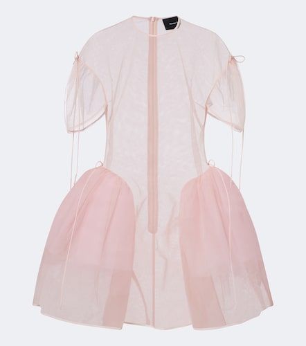 Vestido corto de tul semitransparente - Simone Rocha - Modalova