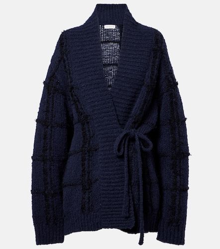 Checked wool cardigan - Dries Van Noten - Modalova