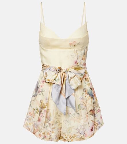 Jumpsuit corta Rebellion in lino e seta - Zimmermann - Modalova