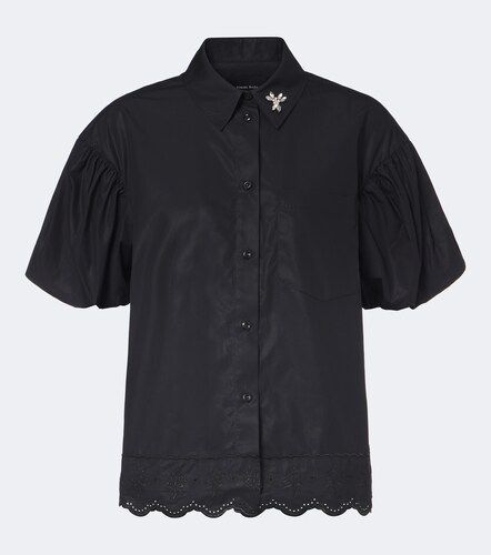 Camisa de popelín de algodón adornada - Simone Rocha - Modalova