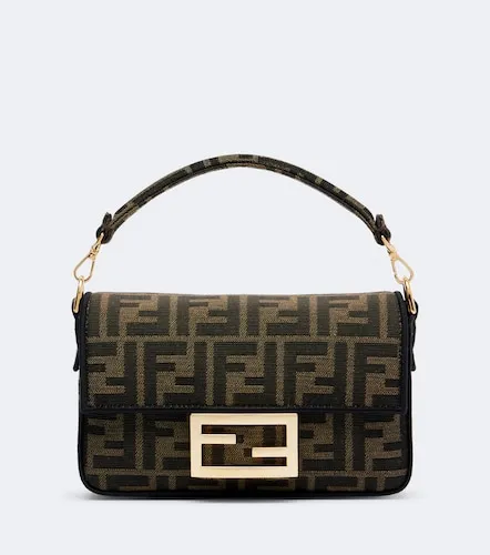 BaguetteÂ® Mini FF Zucca shoulder bag - Fendi - Modalova
