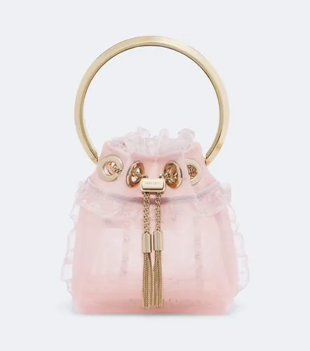 Bon Bon Micro lace-trimmed bucket bag - Jimmy Choo - Modalova