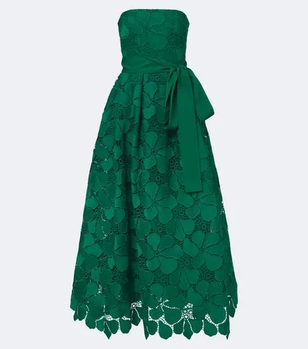 Bow-detail guipure lace bustier gown - Elie Saab - Modalova