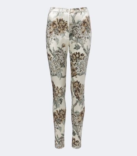 Pantaloni slim in jersey con stampa - Acne Studios - Modalova