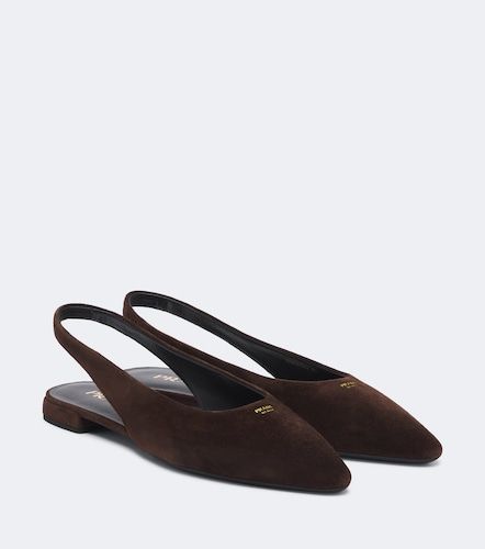 Prada Ballerine slingback in suede - Prada - Modalova