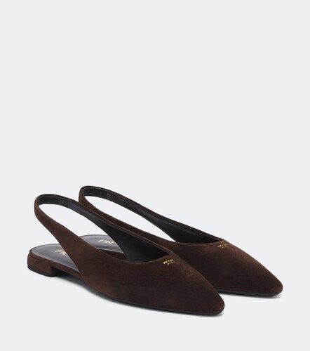 Prada Suede slingback flats - Prada - Modalova