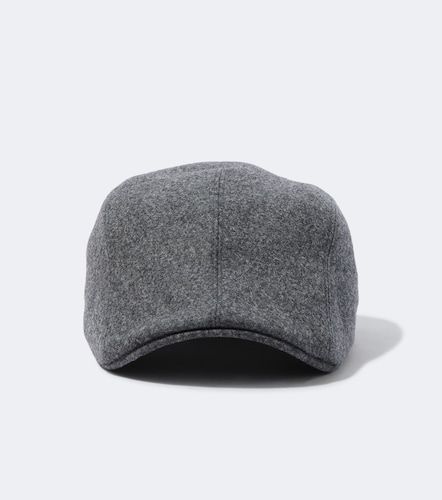 Leather-trimmed virgin wool flat cap - Brunello Cucinelli - Modalova