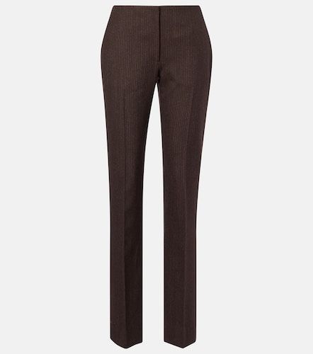 McQueen Striped wool straight pants - McQueen - Modalova