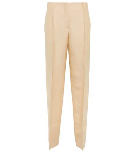 Pantalones tapered de lana y seda - Jil Sander - Modalova