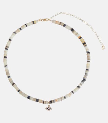 Kt yellow gold beaded choker - Sydney Evan - Modalova