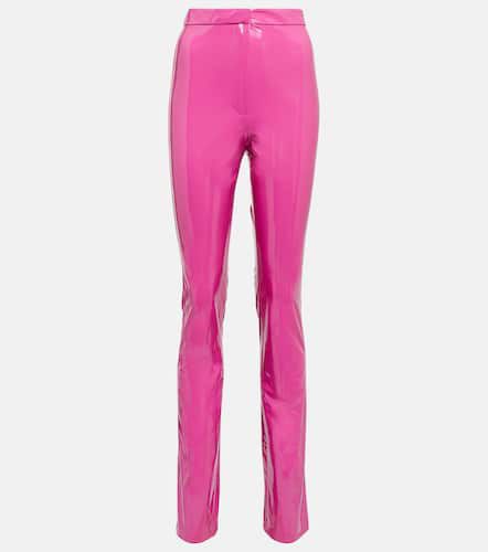 Laminated high-rise slim pants - Rotate - Modalova