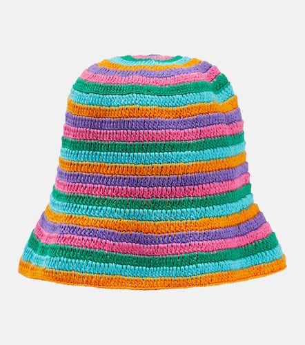 Striped crochet bucket hat - Anna Kosturova - Modalova