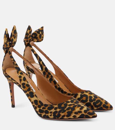 Bow Tie 85 leopard-print pumps - Aquazzura - Modalova