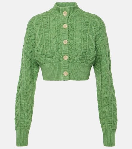 Aleph cropped cable-knit wool cardigan - Emilia Wickstead - Modalova