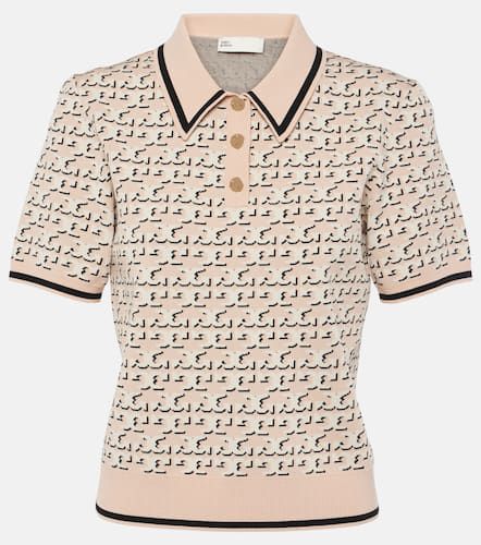 Tory Burch Logo jacquard polo shirt - Tory Burch - Modalova