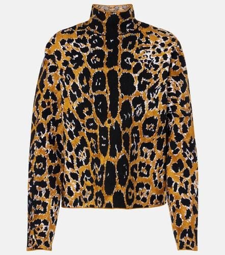 AlaÃ¯a Leopard jacquard sweater - Alaia - Modalova