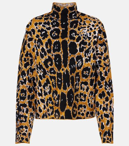 AlaÃ¯a Leopard jacquard sweater - Alaia - Modalova