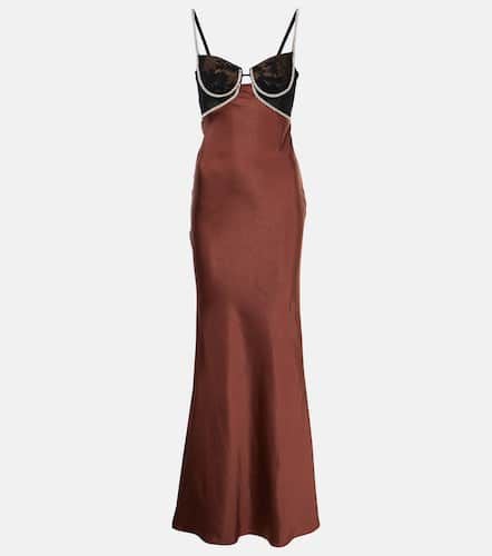 Embellished satin gown - Self-Portrait - Modalova