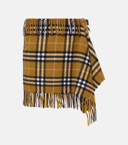 Check wool and cashmere miniskirt - Burberry - Modalova