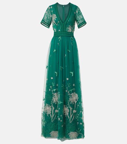 Costarellos Floral embroidered gown - Costarellos - Modalova