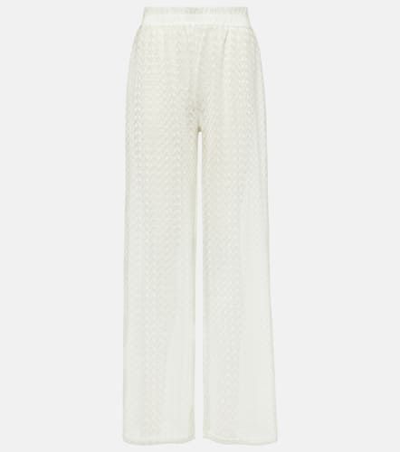 Sienna open-knit wide-leg pants - Melissa Odabash - Modalova