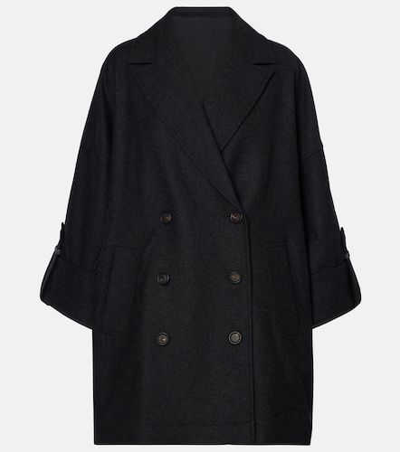 Cappotto oversize in lana - Brunello Cucinelli - Modalova