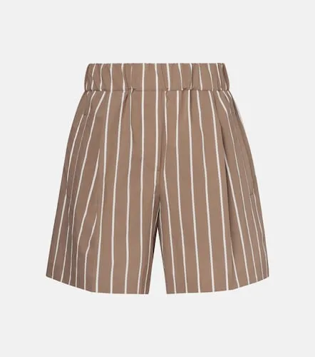 Bermuda in misto cotone a righe - Brunello Cucinelli - Modalova