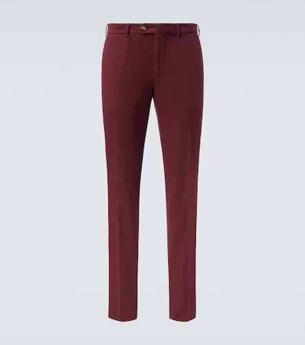 Pantalones slim de gabardina de algodón - Brunello Cucinelli - Modalova