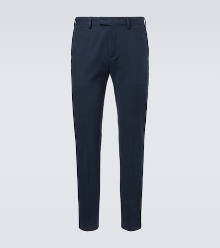 Pantalones slim de sarga de algodón - Thom Sweeney - Modalova