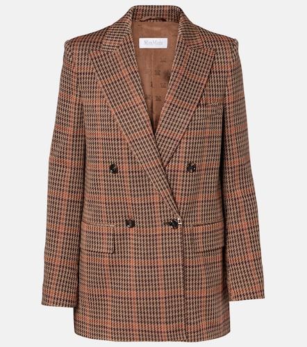 Guelfo checked wool and cotton blazer - Max Mara - Modalova