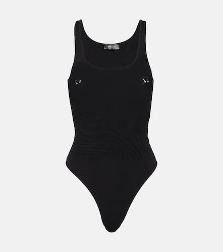 Mugler Pierced cotton bodysuit - Mugler - Modalova