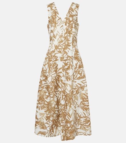 Vestido largo de algodón estampado - Brunello Cucinelli - Modalova