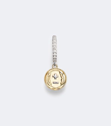 Pendiente individual Vivacity Mini de oro de 18 ct con diamantes - FoundRae - Modalova