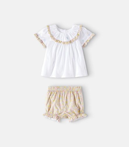 Top y shorts de algodón floral - Patachou - Modalova