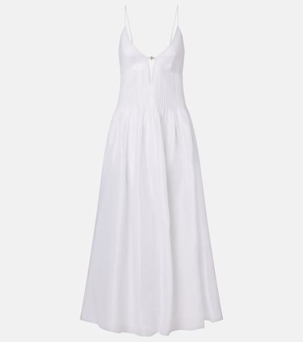 Abito lungo in lino e seta - Tory Burch - Modalova