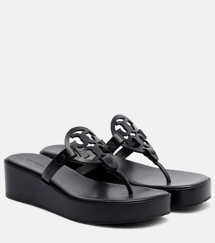 Sandali infradito Miller in pelle con platform - Tory Burch - Modalova