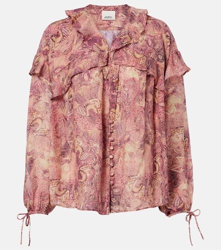 Charis printed ruffled silk blouse - Isabel Marant - Modalova