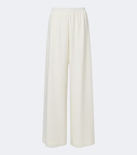 Pantaloni a gamba larga in georgette di misto seta - Oscar de la Renta - Modalova