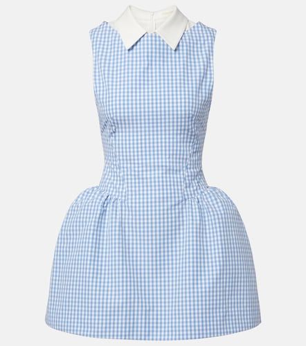 Gingham cotton minidress - Shushu/Tong - Modalova