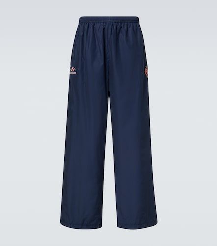 Logo oversized cotton-blend jersey track pants - Balenciaga - Modalova