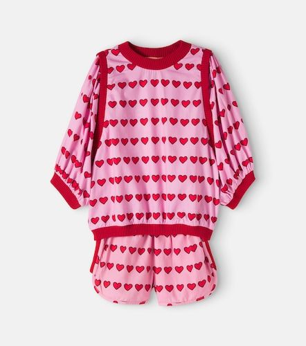 Fábula Set de top y shorts de algodón estampado - Fabula - Modalova