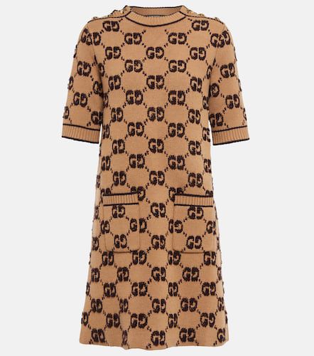 Gucci Maxi GG wool minidress - Gucci - Modalova