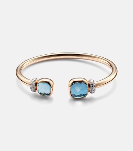 Pulsera Nudo de oro rosa de 18 ct con topacios y diamantes - Pomellato - Modalova