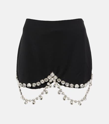 Area Embellished wool miniskirt - Area - Modalova