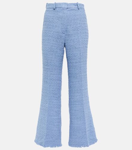 High-rise flared tweed pants - Oscar de la Renta - Modalova