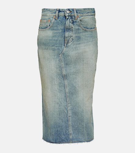 Denim midi skirt - MM6 Maison Margiela - Modalova