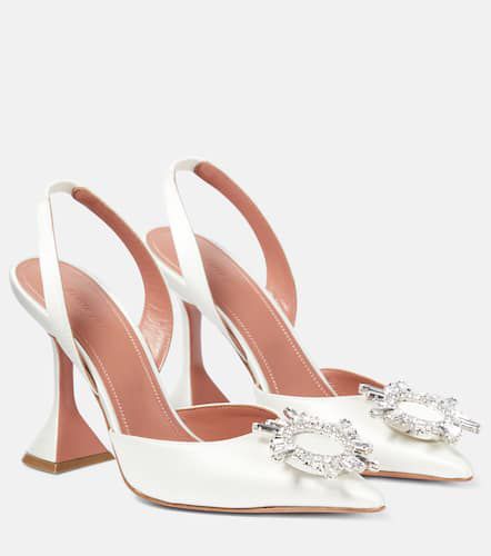 Begum satin slingback pumps - Amina Muaddi - Modalova